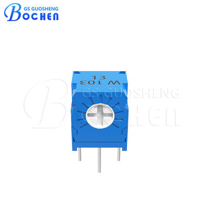 3323 Σειρά 0.5W 1k 2k 5k 10k 20k 50k ohms Ενιαίο γύρισμα Potentiometer Trimmer Cermet